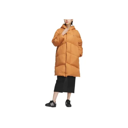 Adidas Originals Clover Series Outfit FW24 Пуховик Женские Технология Медный