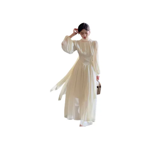 MTHE Длинное платье с длинными рукавами женское