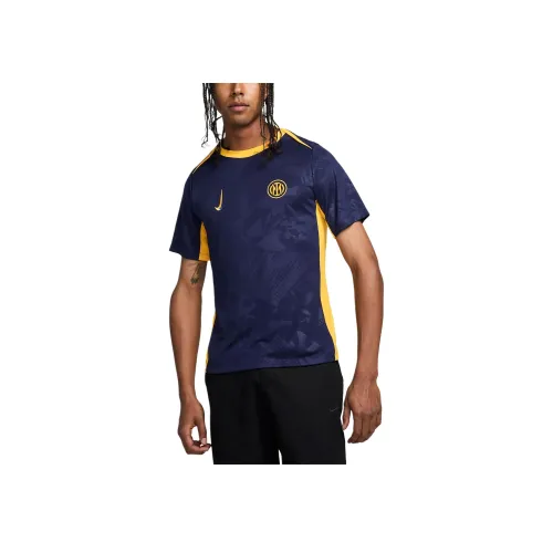 nike Интер Милан Академия Pro Третье Футбол Джерси Мужской Черный Синий Университетский Золотой Lyon Синий