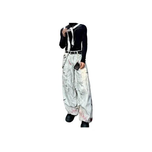 YGHOME OFFICIAL Белый Унисекс Джинсы