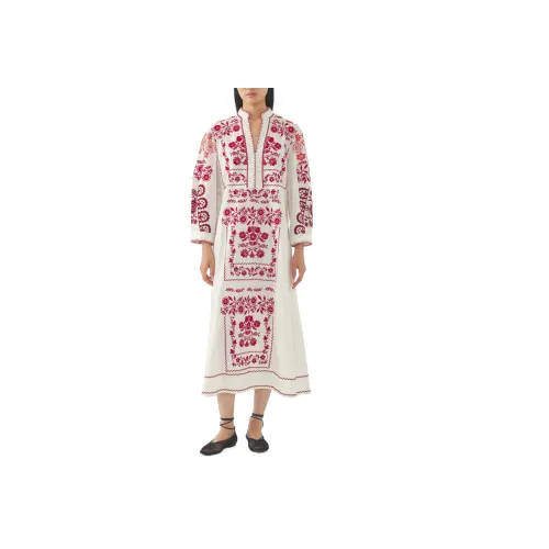 ANTIK BATIK Длинное платье с длинными рукавами женское