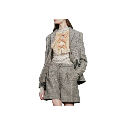 CHANEL 24 Весенний Летний Новый Приход Повседневные Брюки Женские Серые