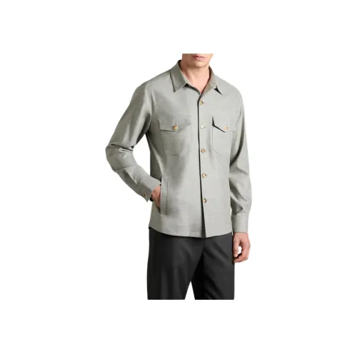 Colombo Голубино-серый Мужские Рубашки