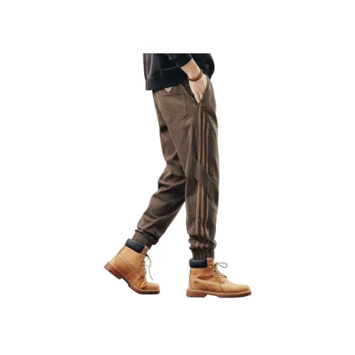 GELANLU Осенние Карго Брюки с Эластичными Манжетами Унисекс