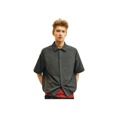 NONRADICAL Рубашка Унисекс Темно-Серый
