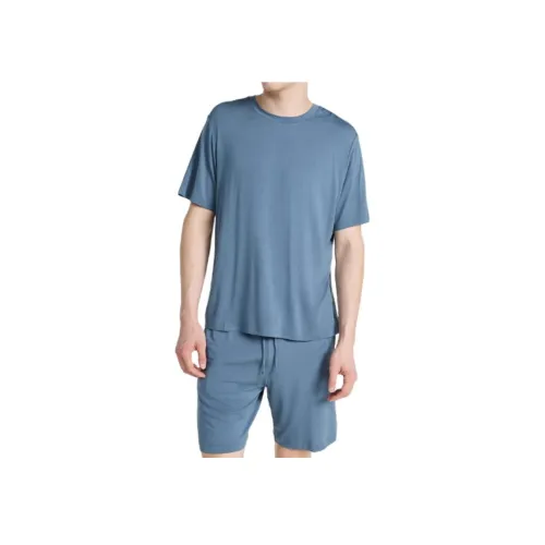 EBERJEY Одежда Комплекты Прибрежный Синий Мужские Пижамные Наборы