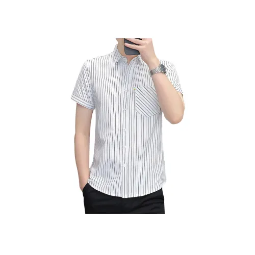 BAISHENGHU Короткий рукав рубашка мужская