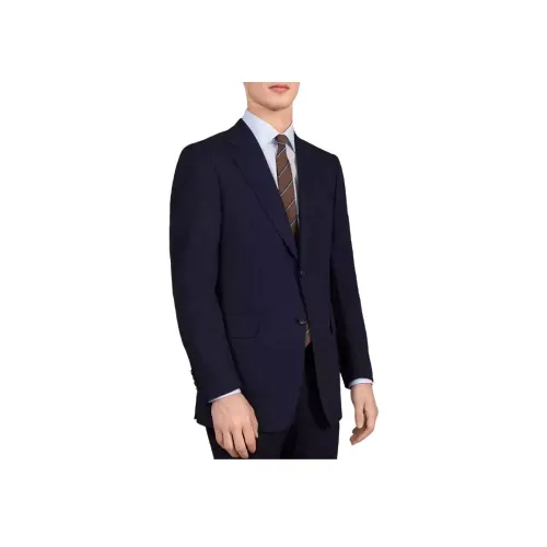 Dunhill Бизнес-костюм Пальто Мужской Морской Синий