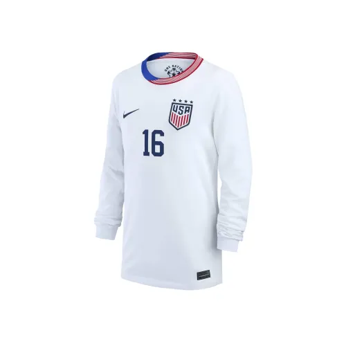 nike T-рубашка USA Soccer Team Olympic Series Rose Lavelle USWNT 2024 Stadium Дом Белый Детский
