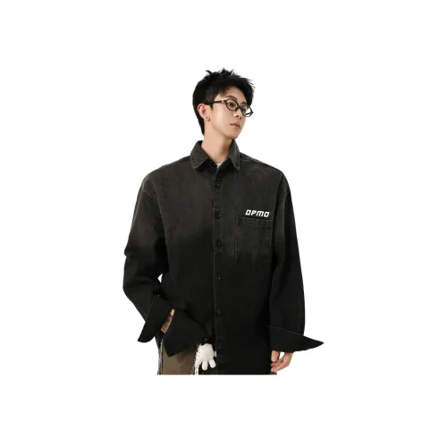 OPMO Черные Унисекс Рубашки