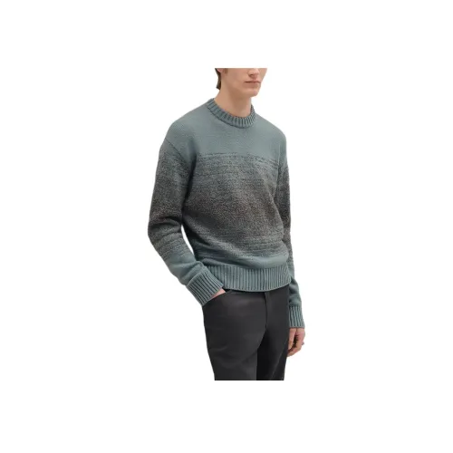 HERMES Бирюзовый Мужской Свитеры