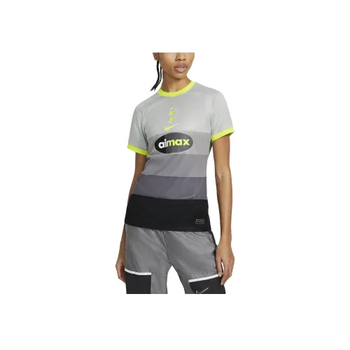 NIKE Серый Женские Футбольные Джерси