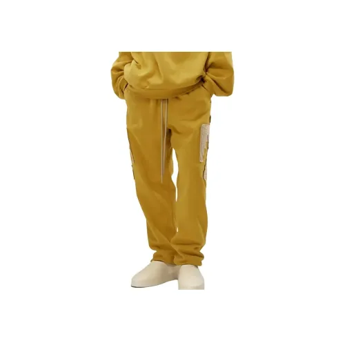 Fear Of God Essentials Вязаные тренировочные брюки мужские Imperial желтые