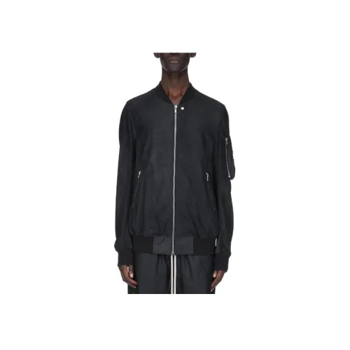 RICK OWENS совместный бренд RO SS25 кожаная куртка мужская