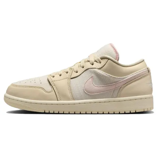 Jordan Air Jordan 1 Винтажные баскетбольные кроссовки Low Топ Бежевый Женские