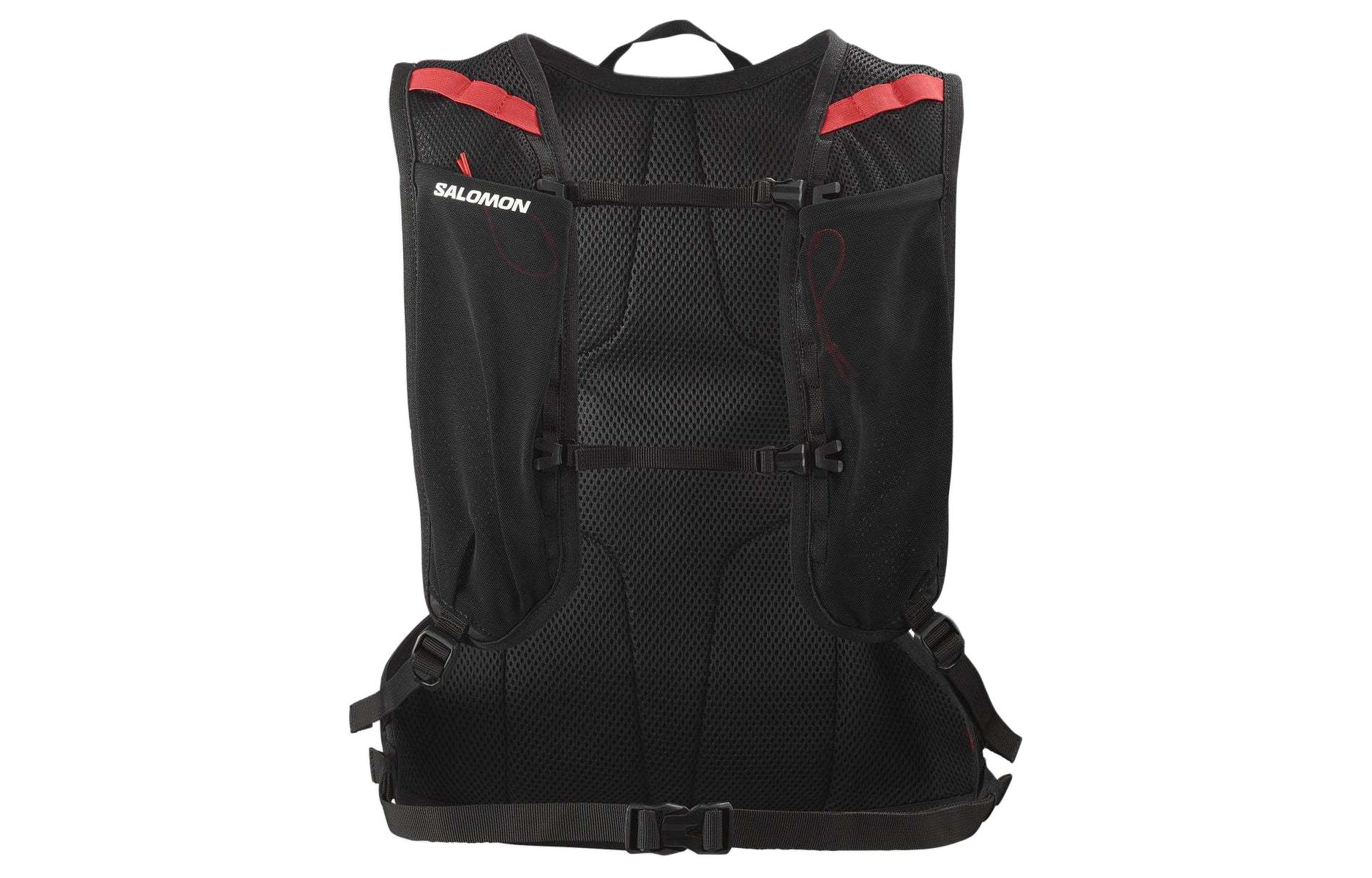 SALOMON 8L Альпинистское приключение Двойная плечевая сумка для активного отдыха Удобная Черно-белая Унисекс — фото 2