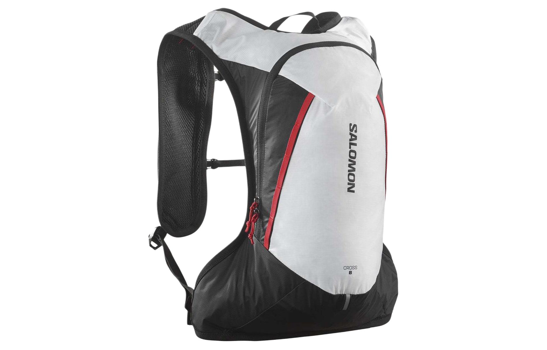 SALOMON 8L Альпинистское приключение Двойная плечевая сумка для активного отдыха Удобная Черно-белая Унисекс — фото 1