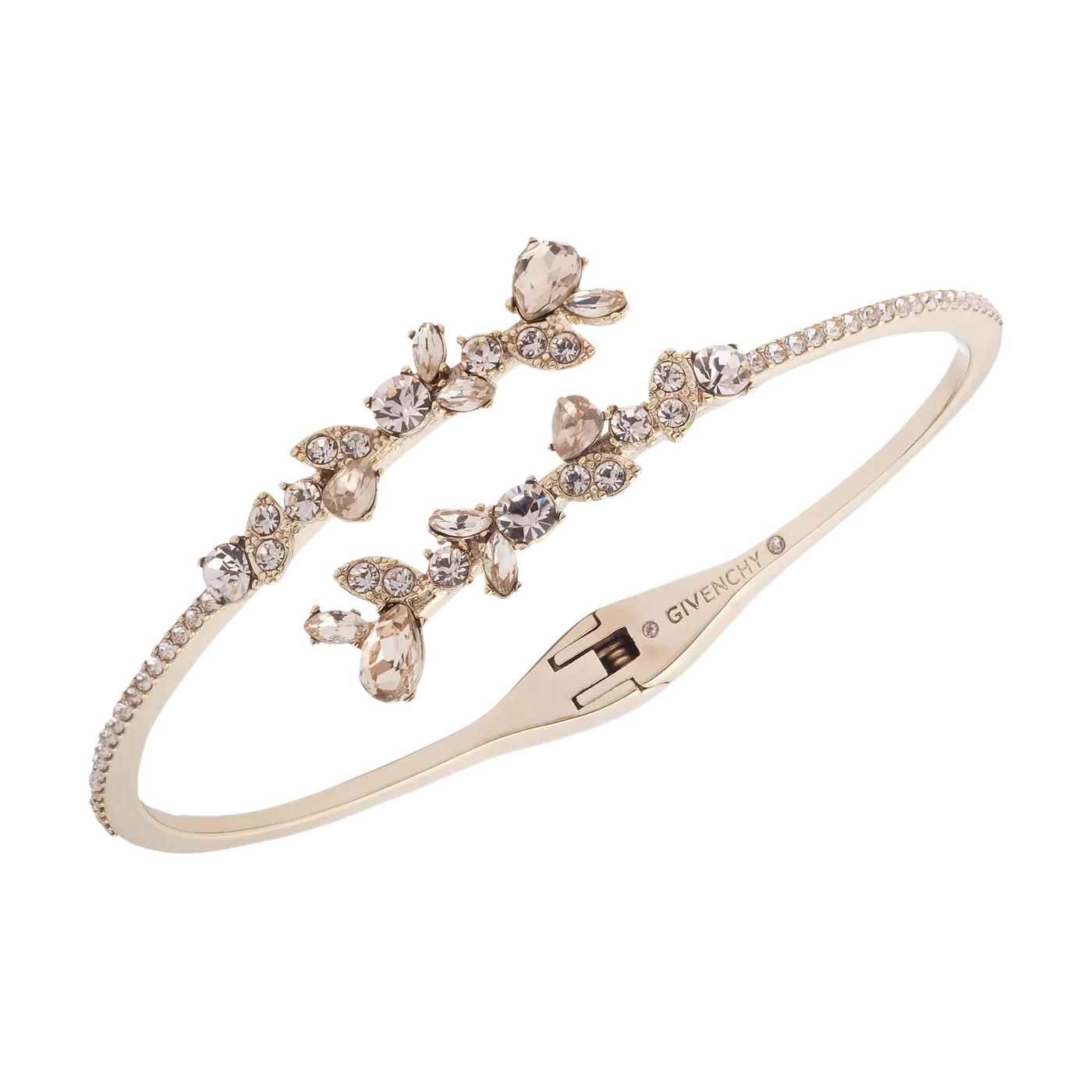 Givenchy Crystal Bangles Women's Light Gold