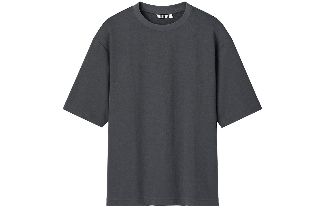 UNIQLO T Shirt Unisex Asphalt Gray