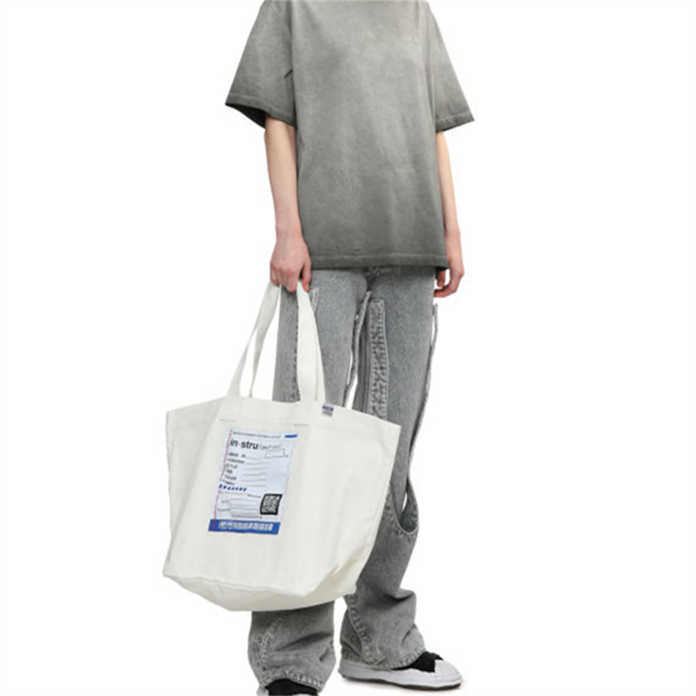 MIHARA YASUHIRO Collaboration Collection Ткань Сумка на плечо Обычный (стандартный) Унисекс Белый — фото 5