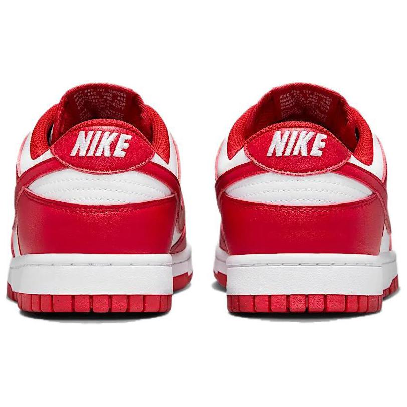 Nike Dunk кожа низкий топ скейтборд обувь женский красный — фото 5