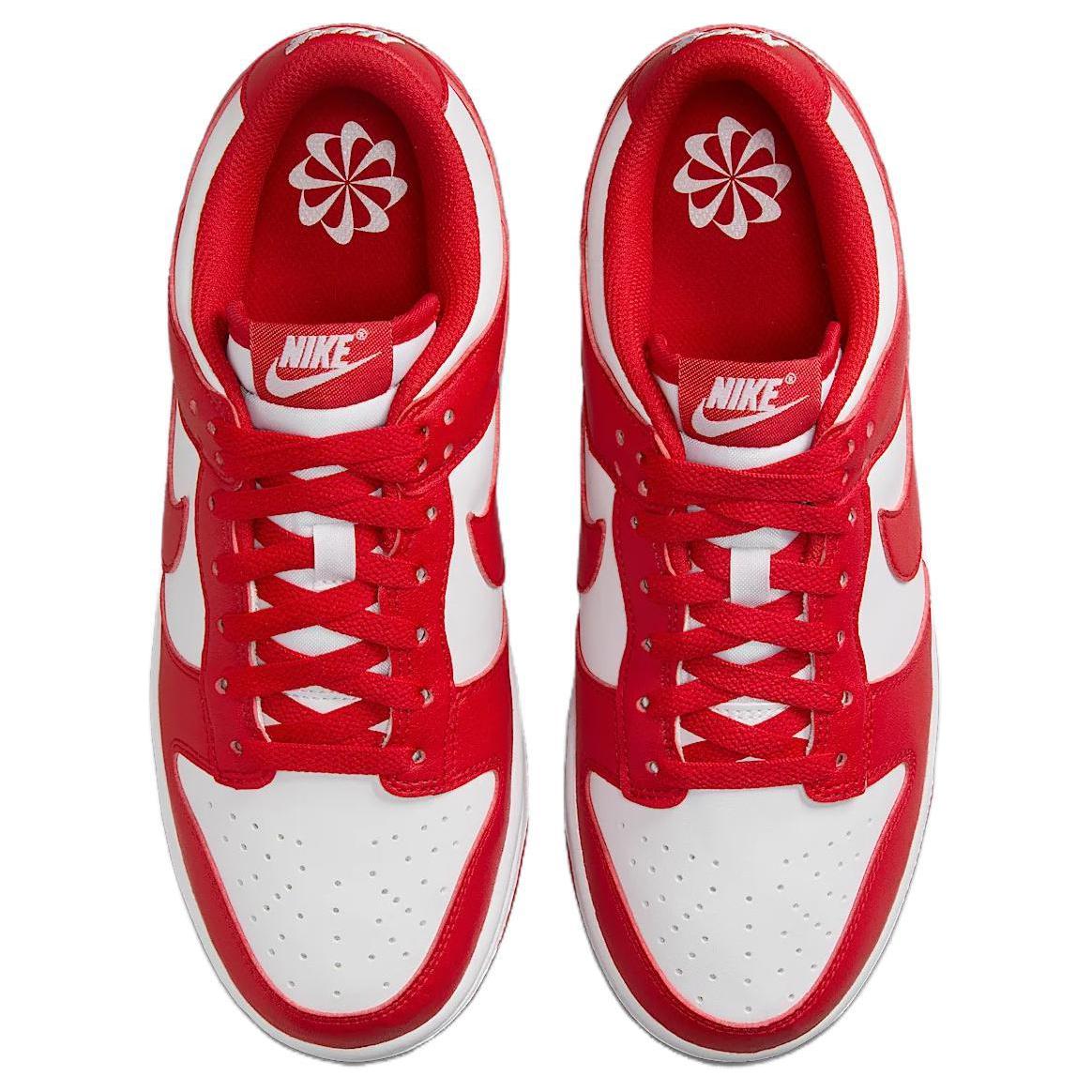 Nike Dunk кожа низкий топ скейтборд обувь женский красный — фото 4