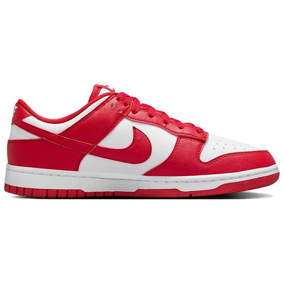 Nike Dunk кожа низкий топ скейтборд обувь женский красный — фото 2