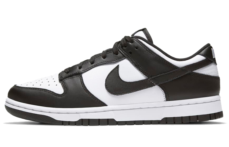 Nike Dunk 'Белый Черный' Панда Коровья кожа Амортизация Устойчивость к истиранию Низкий верх Скейтборд Обувь Женская — фото 1