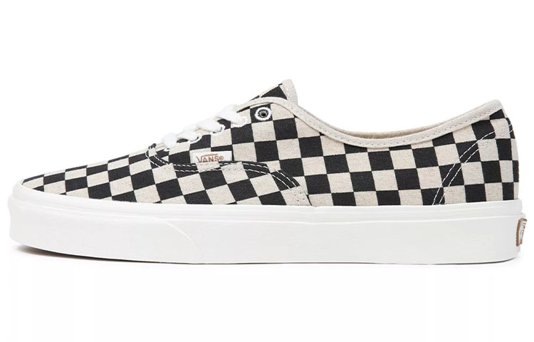 Vans Аутентичный Холст Низкие Кроссовки для скейтбординга Износостойкие и Легкие Унисекс Черно-Белые — фото 1