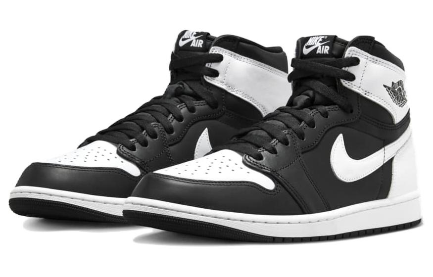 Jordan Air Jordan 1 High OG 'Черный Белый' Комфортные Высокие Кеды Винтажные Баскетбольные Кроссовки Мужские — фото 3