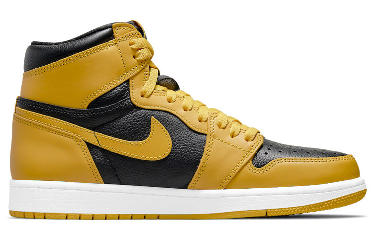 Jordan Air Jordan 1 Retro High OG 'Pollen' High Top Ретро Баскетбольные Кроссовки Унисекс Черный Желтый — фото 2