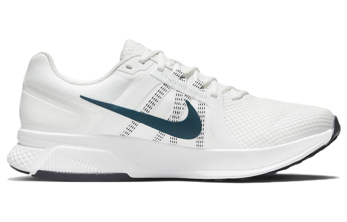 Nike Run Swift 2 Ткань Устойчивая к истиранию Дышащий Верх Низкие Повседневные Беговые Кроссовки Мужские Белые — фото 2