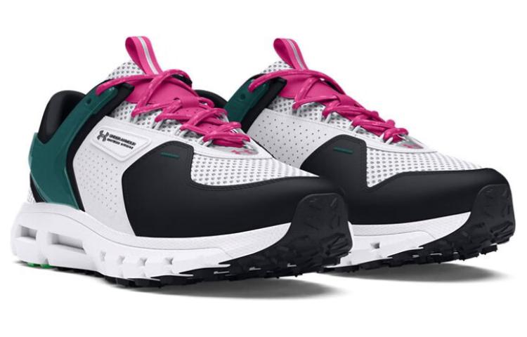 Under Armour SUMMIT TREK Low Беговые кроссовки Мужские Белый Черный Зеленый — фото 3