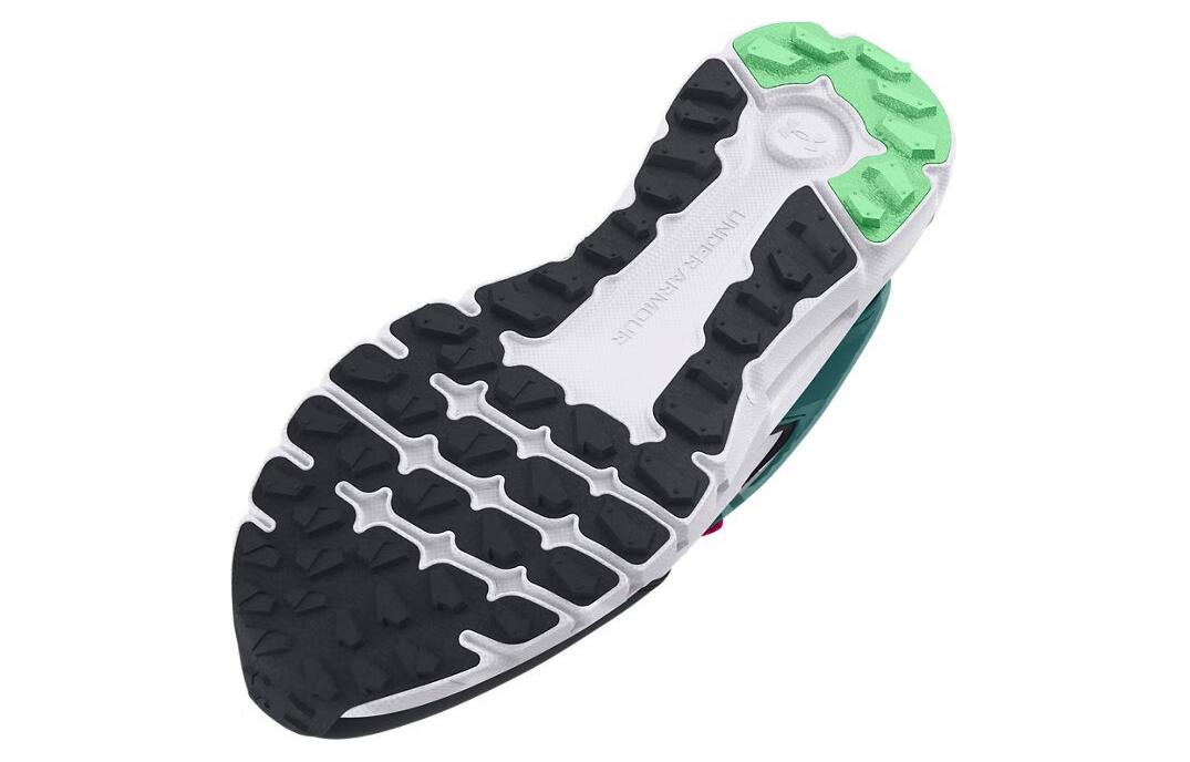 Under Armour SUMMIT TREK Low Беговые кроссовки Мужские Белый Черный Зеленый — фото 5