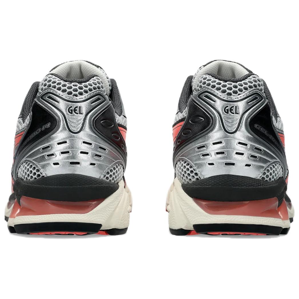 Asics Gel Kayano 14 Трендовые Износостойкие Низкие Кроссовки для Бега Мужские Серебристо-Белые — фото 5