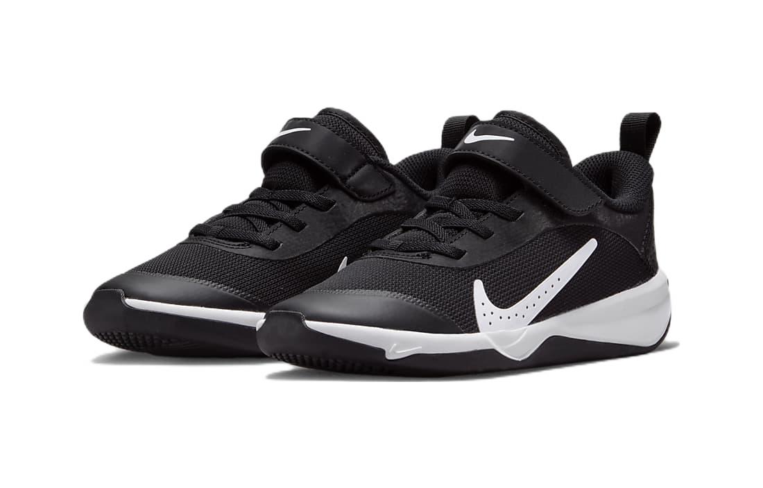 Nike Omni MULTI Корт Противоскользящий Амортизация Устойчивый к износу Низкий Верх Детские Лайфстайл Обувь Черный Белый — фото 3