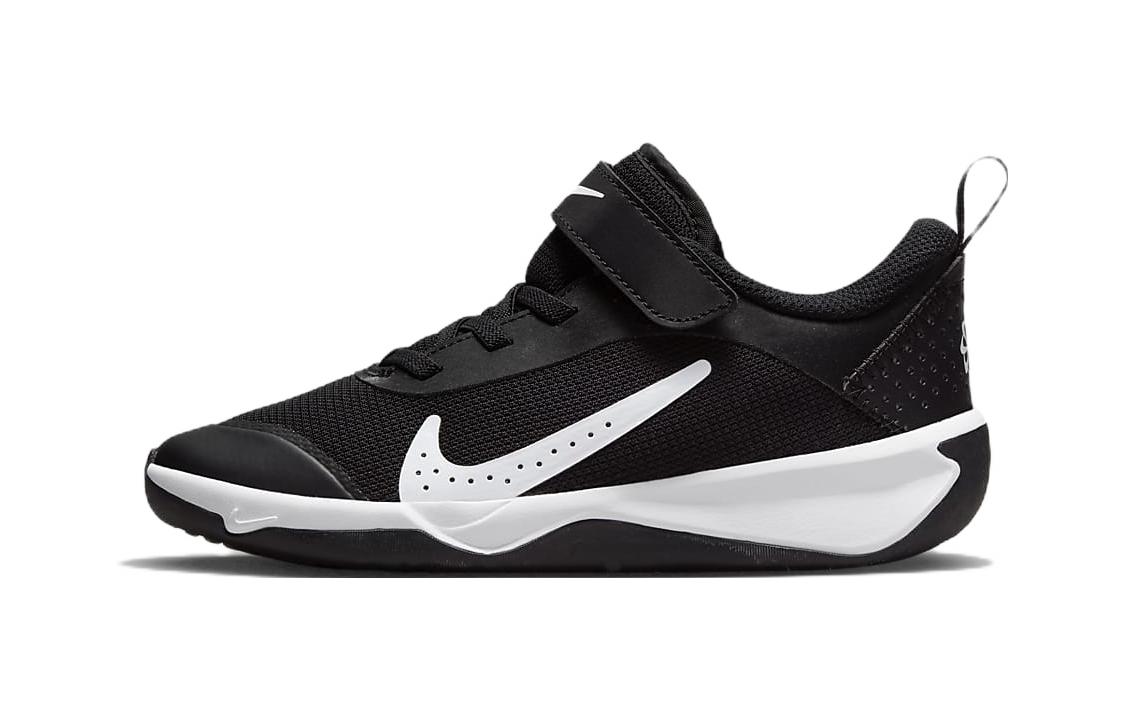 Nike Omni MULTI Корт Противоскользящий Амортизация Устойчивый к износу Низкий Верх Детские Лайфстайл Обувь Черный Белый — фото 1