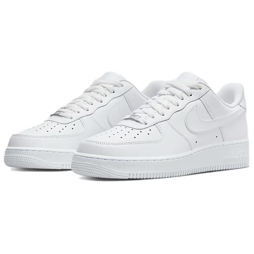 Nike Air Force 1 07 Амортизация Дышащая Поддержка Низкий Верх Скейтборд Обувь Мужская Чисто Белая — фото 3