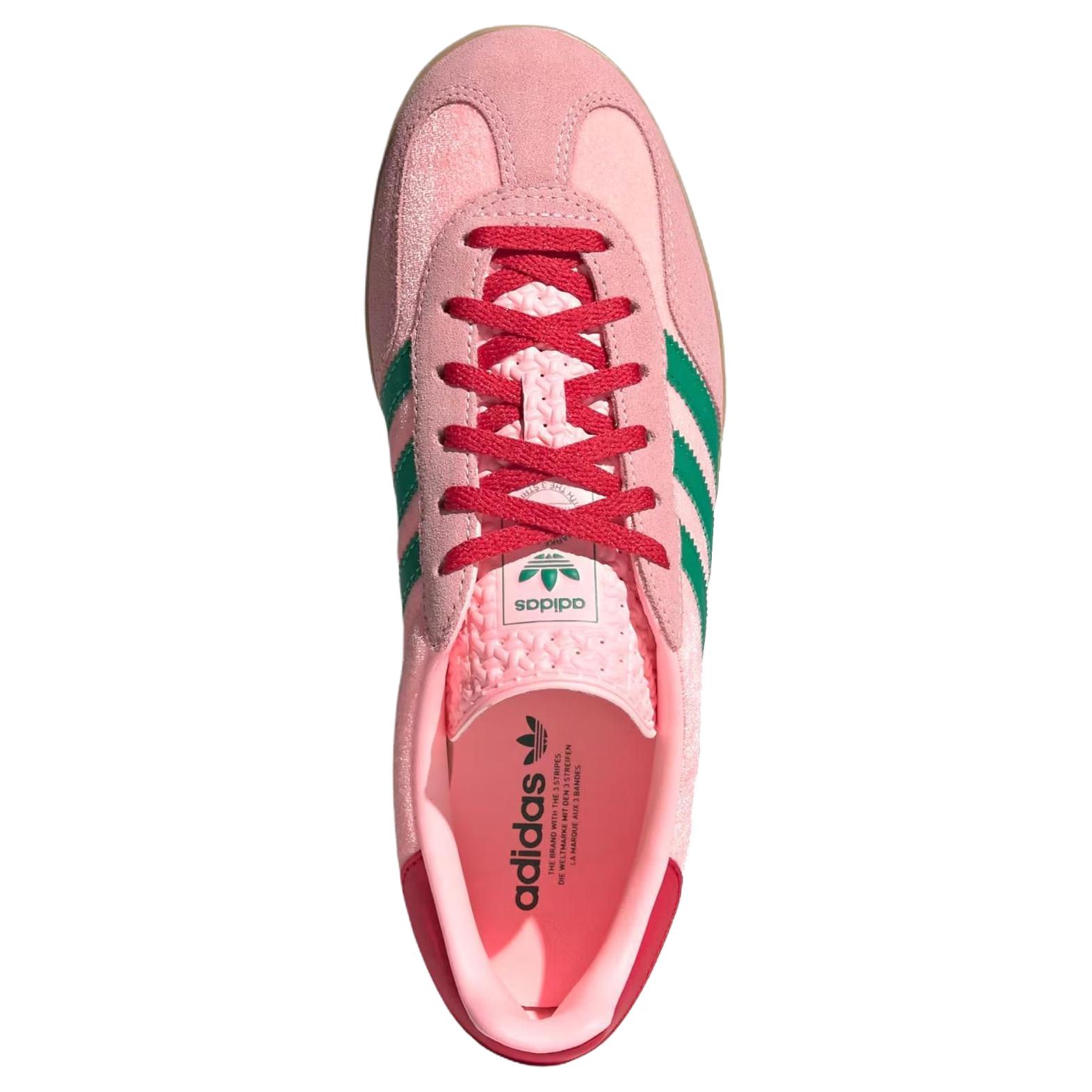 Adidas Originals GAZELLE INDOOR Low Топ Скейтборд Кроссовки Женские Розовый Зеленый — фото 4