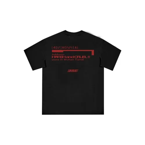 HARSH AND CRUEL Harsh and Cruel x BLIND402 Черная унисекс футболка
