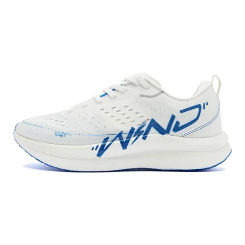 QIAODAN Strong Wind SE Strong Wind Blowing Беговые кроссовки Низкий Топ Айвори Белый Мужской