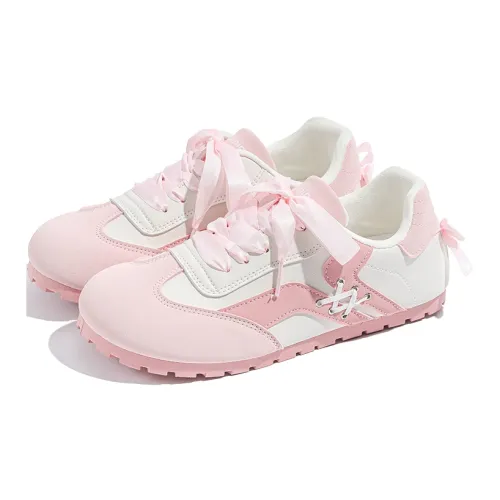TUOPIN Pie Shoes Немецкие армейские кроссовки Низкий топ Сырный персиковый Женские