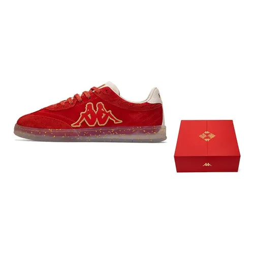 Кроссовки для скейтбординга KAPPA TIFO Low Top Китайский Красный/Березовый Белый Унисекс