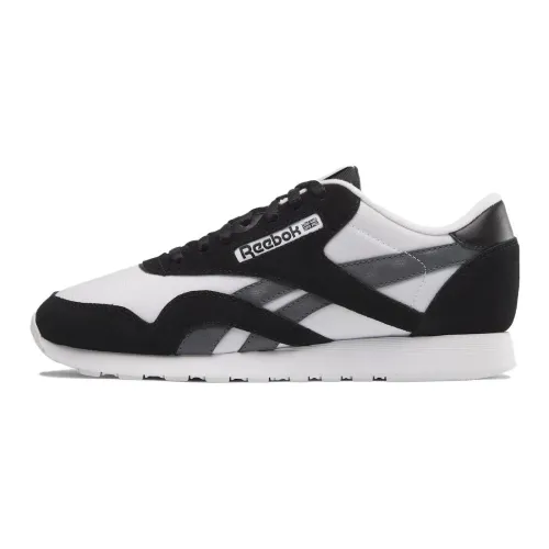 Reebok Classic Nylon Беговые кроссовки Низкий верх Белый Черный Мужской