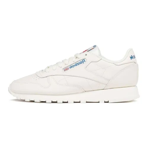 Reebok Classic Leather Беговые кроссовки Низкие Белые Унисекс