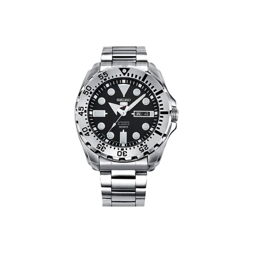 SEIKO Автоматический Механический Механизм Мужские Часы 44,3 мм Черный