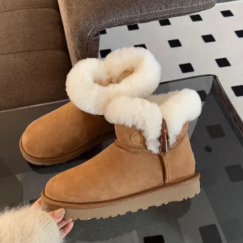 Fawn Miri Термостойкие Устойчивые к истиранию Увеличивающие Высоту на 14 см Снежные Ботинки Женские