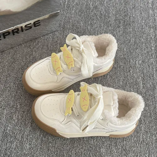 Fawn Miri Термическое покрытие Увеличение высоты Устойчивость к истиранию Противоскользящие Низкие кроссовки для скейтбординга Женские