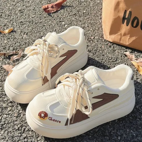 Fawn Miri Амортизация Устойчивость к истиранию Легкий Увеличение Высоты Мат Низкий Топ Скейтборд Кроссовки Женские