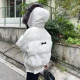 Белая хлопковый пуховик